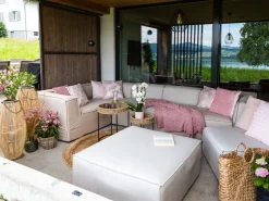 Beliani Torkkupeitto Kangas Vaaleanpunainen 150 X 200 Cm Haifa New