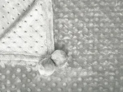 Beliani Torkkupeitto Kangas Vaaleanharmaa 200 X 220 Cm Samur Shop