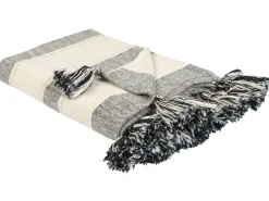 Beliani Torkkupeitto Puuvilla Beige/Harmaa 130 X 170 Cm Cayir Best