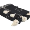 Beliani Torkkupeitto Puuvilla Musta 130 X 170 Cm Kulac Online