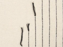 Beliani Torkkupeitto Puuvilla Vaalea Beige/Musta 130 X 170 Cm Uluyol Outlet