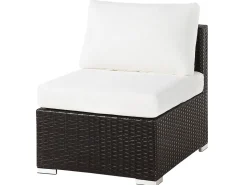 Beliani Tummanruskea 8-Istuttava Ulkosohvaryhma Pe-Rottingista Xxl Shop