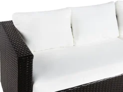 Beliani Tummanruskea 8-Istuttava Ulkosohvaryhma Pe-Rottingista Xxl Shop