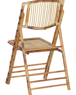 Beliani Tuoli Bambu Kokoontaitettava Ruskea 4 Kpl Trentor Cheap