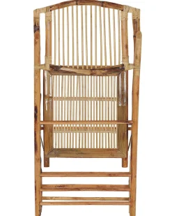 Beliani Tuoli Bambu Kokoontaitettava Ruskea 4 Kpl Trentor Cheap