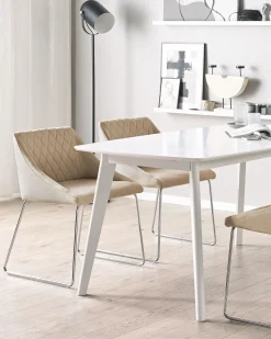 Beliani Tuoli Kangas Beige 2 Kpl Arcata Discount