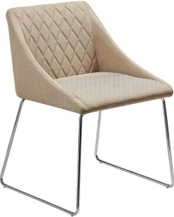 Beliani Tuoli Kangas Beige 2 Kpl Arcata Discount