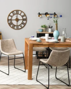 Beliani Tuoli Kangas Beige 2 Kpl Batavia Sale