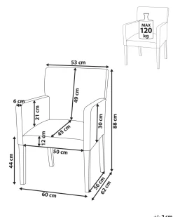 Beliani Tuoli Kangas Beige Rockefeller Fashion