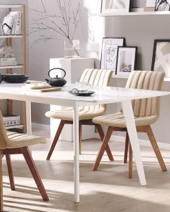 Beliani Tuoli Kangas Hiekanruskea 2 Kpl Calgary Sale