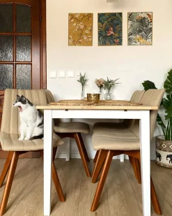 Beliani Tuoli Kangas Hiekanruskea 2 Kpl Calgary Sale