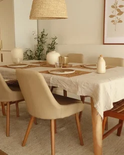 Beliani Tuoli Kangas Hiekanruskea 2 Kpl Melfort Best