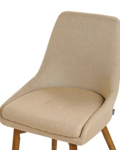 Beliani Tuoli Kangas Hiekanruskea 2 Kpl Melfort Best