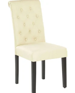 Beliani Tuoli Kangas Kermanvalkoinen 2 Kpl Velva Hot