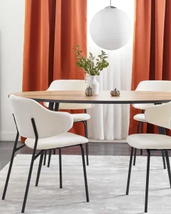 Beliani Tuoli Kangas Kermanvalkoinen 2 Kpl Kenai Shop