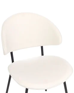 Beliani Tuoli Kangas Kermanvalkoinen 2 Kpl Kiana Best