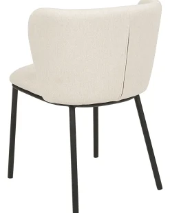 Beliani Tuoli Kangas Kermanvalkoinen 2 Kpl Mina Online