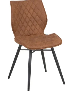 Beliani Tuoli Kangas Kullanruskea 2 Kpl Lisle Best