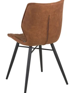 Beliani Tuoli Kangas Kullanruskea 2 Kpl Lisle Best