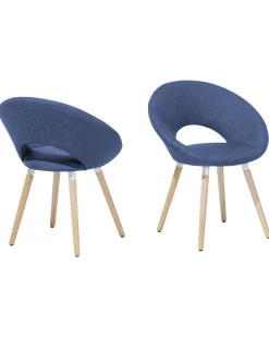 Beliani Tuoli Kangas Laivastonsininen 2 Kpl Roslyn Best