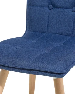 Beliani Tuoli Kangas Laivastonsininen 2 Kpl Brooklyn Discount