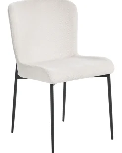 Beliani Tuoli Kangas Luonnonvalkoinen 2 Kpl Ada Cheap