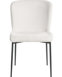 Beliani Tuoli Kangas Luonnonvalkoinen 2 Kpl Ada Cheap