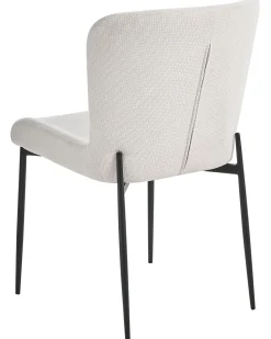 Beliani Tuoli Kangas Luonnonvalkoinen 2 Kpl Ada Cheap