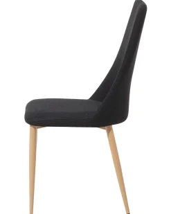 Beliani Tuoli Kangas Musta 2 Kpl Clayton Flash Sale