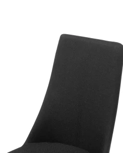 Beliani Tuoli Kangas Musta 2 Kpl Clayton Flash Sale