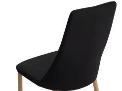 Beliani Tuoli Kangas Musta 2 Kpl Clayton Flash Sale