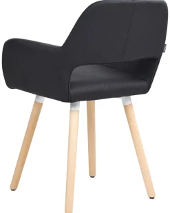 Beliani Tuoli Kangas Musta 2 Kpl Chicago Outlet