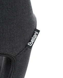 Beliani Tuoli Kangas Musta 2 Kpl Chicago Outlet