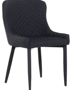 Beliani Tuoli Kangas Musta 2 Kpl Solano Flash Sale