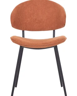 Beliani Tuoli Kangas Oranssi 2 Kpl Kiana Hot