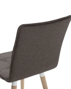 Beliani Tuoli Kangas Ruskeanharmaa 2 Kpl Brooklyn Sale