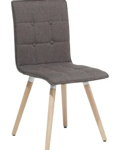 Beliani Tuoli Kangas Ruskeanharmaa 2 Kpl Brooklyn Sale