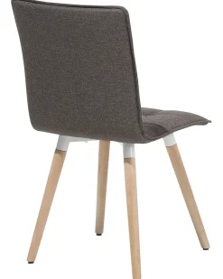 Beliani Tuoli Kangas Ruskeanharmaa 2 Kpl Brooklyn Sale