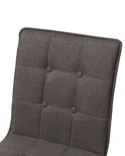 Beliani Tuoli Kangas Ruskeanharmaa 2 Kpl Brooklyn Sale