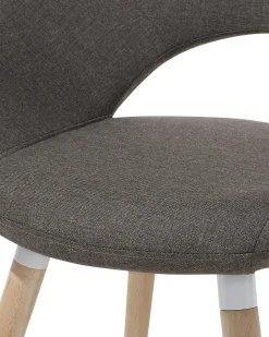 Beliani Tuoli Kangas Ruskeanharmaa 2 Kpl Roslyn Store