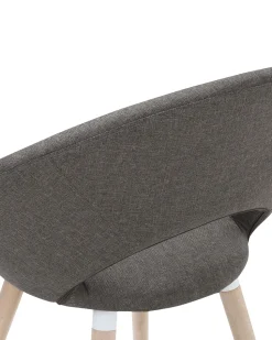 Beliani Tuoli Kangas Ruskeanharmaa 2 Kpl Roslyn Store