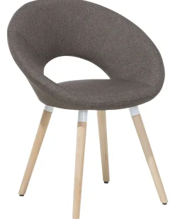 Beliani Tuoli Kangas Ruskeanharmaa 2 Kpl Roslyn Store