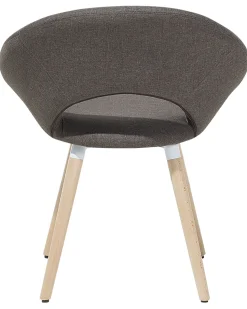 Beliani Tuoli Kangas Ruskeanharmaa 2 Kpl Roslyn Store