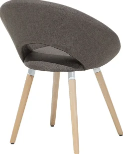 Beliani Tuoli Kangas Ruskeanharmaa 2 Kpl Roslyn Store