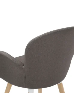 Beliani Tuoli Kangas Ruskeanharmaa 2 Kpl Brookville Cheap