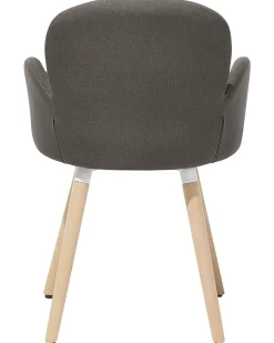 Beliani Tuoli Kangas Ruskeanharmaa 2 Kpl Brookville Cheap