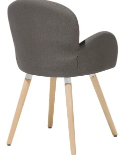 Beliani Tuoli Kangas Ruskeanharmaa 2 Kpl Brookville Cheap