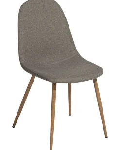 Beliani Tuoli Kangas Ruskeanharmaa 2 Kpl Bruce Discount