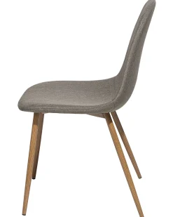 Beliani Tuoli Kangas Ruskeanharmaa 2 Kpl Bruce Discount