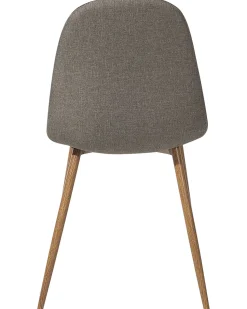 Beliani Tuoli Kangas Ruskeanharmaa 2 Kpl Bruce Discount